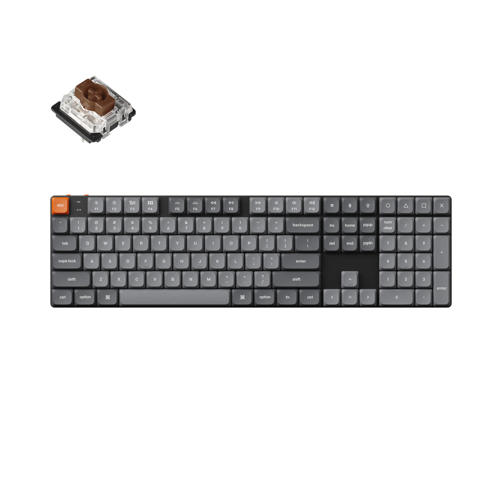 Teclado mecánico personalizado inalámbrico Keychron K5 Max QMK/VIA (teclado ANSI de EE. UU.)