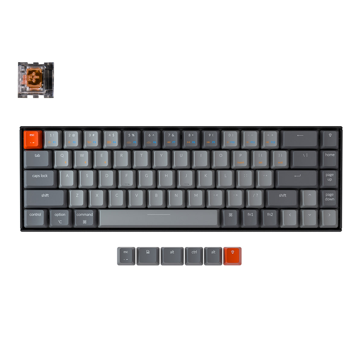 Keychron K6 Wireless Mechanical Keyboard (US ANSI Keyboard)