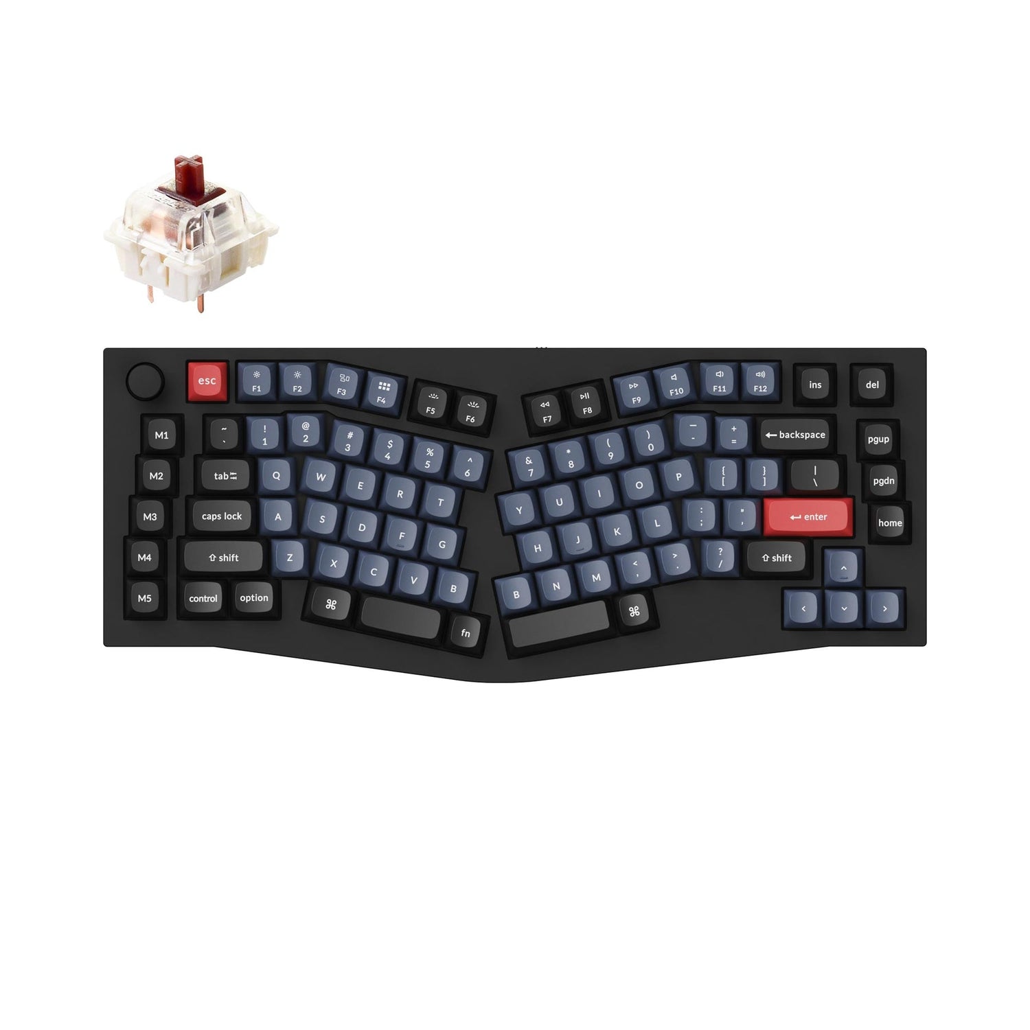 Keychron Q10 (Alice Layout) QMK Custom Mechanical Keyboard (US ANSI Keyboard)