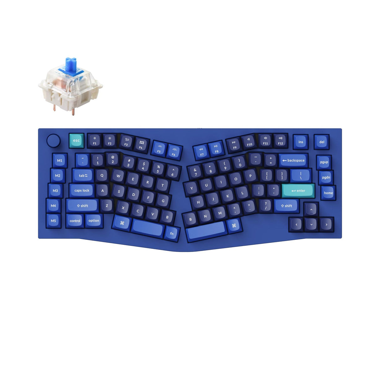 Keychron Q10 (Alice Layout) QMK Custom Mechanical Keyboard (US ANSI Keyboard)