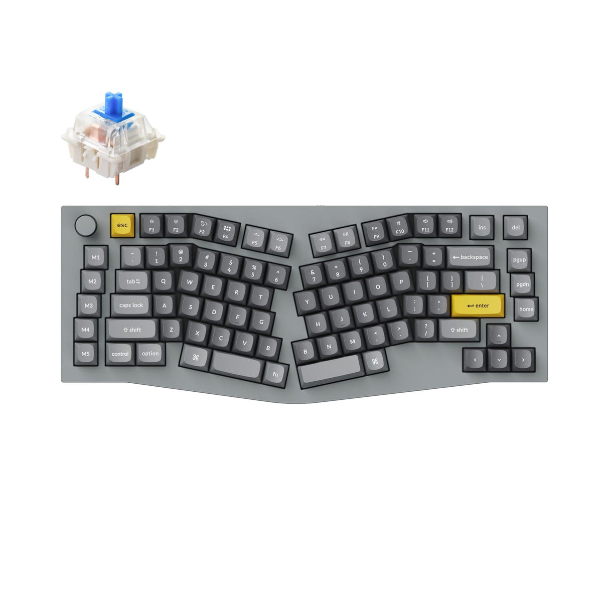 Keychron Q10 (Alice Layout) QMK Custom Mechanical Keyboard (US ANSI Keyboard)
