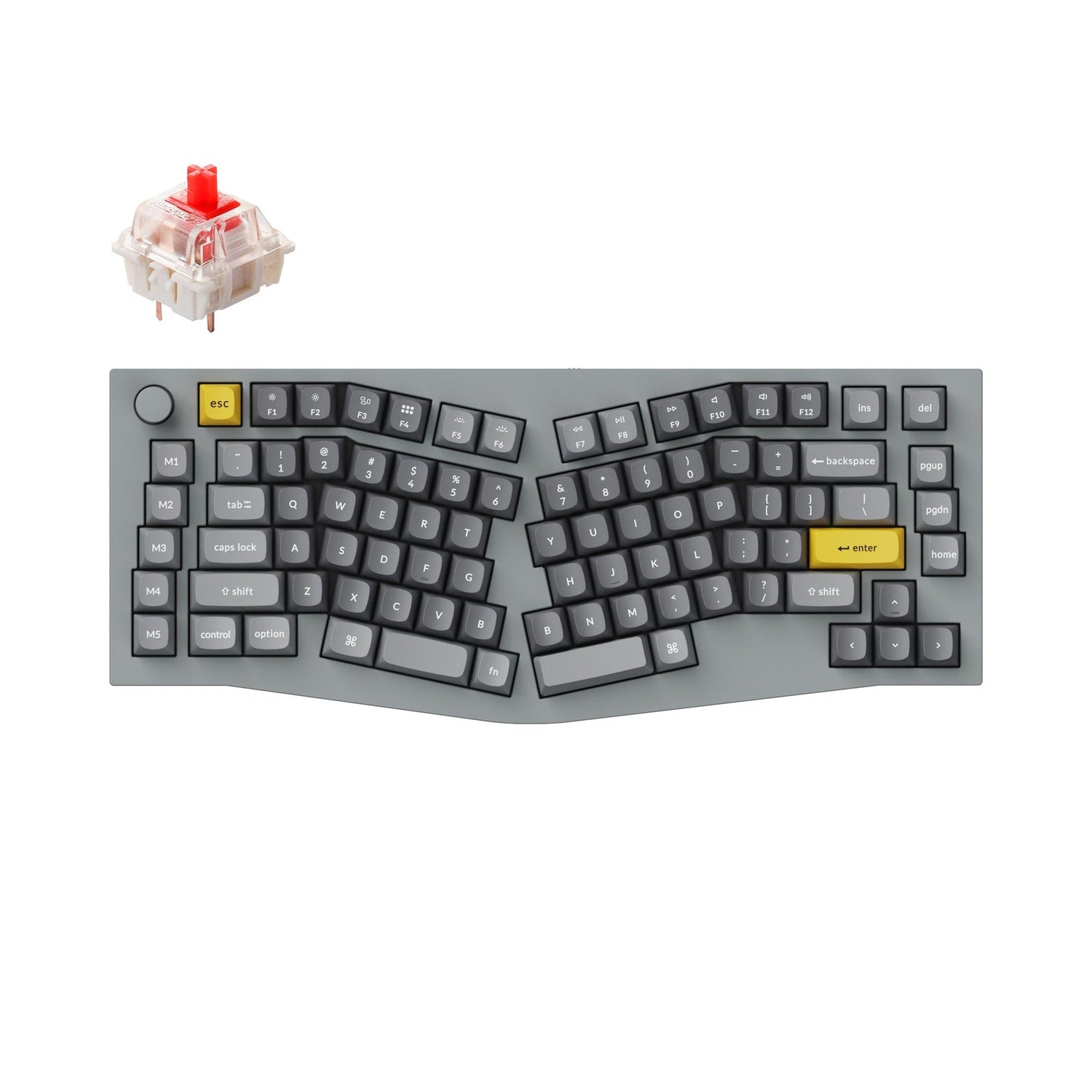 Keychron Q10 (Alice Layout) QMK Custom Mechanical Keyboard (US ANSI Keyboard)