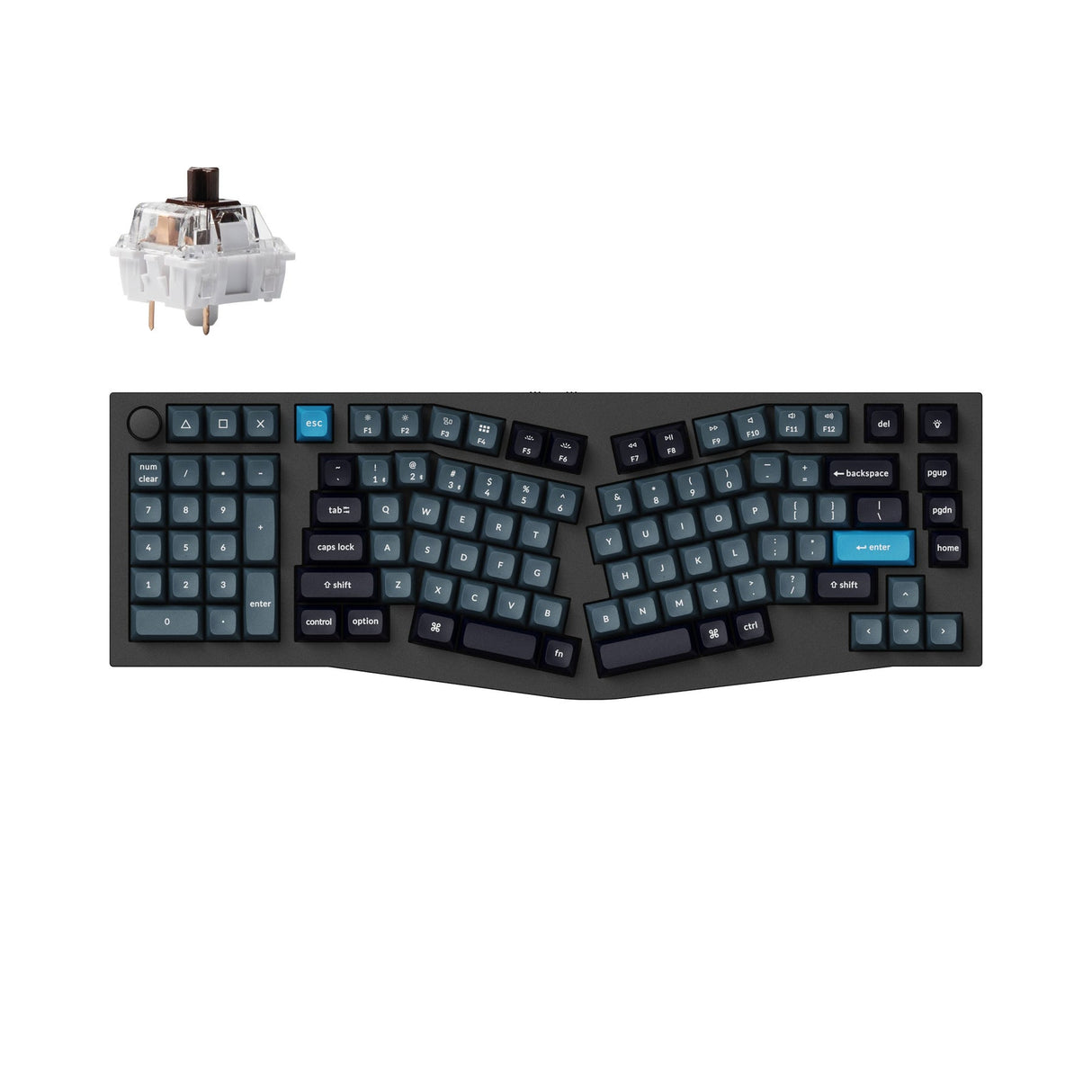 Keychron Q14 Pro (Alice Layout) QMK/VIA Wireless Custom Mechanical Keyboard (US ANSI Keyboard)