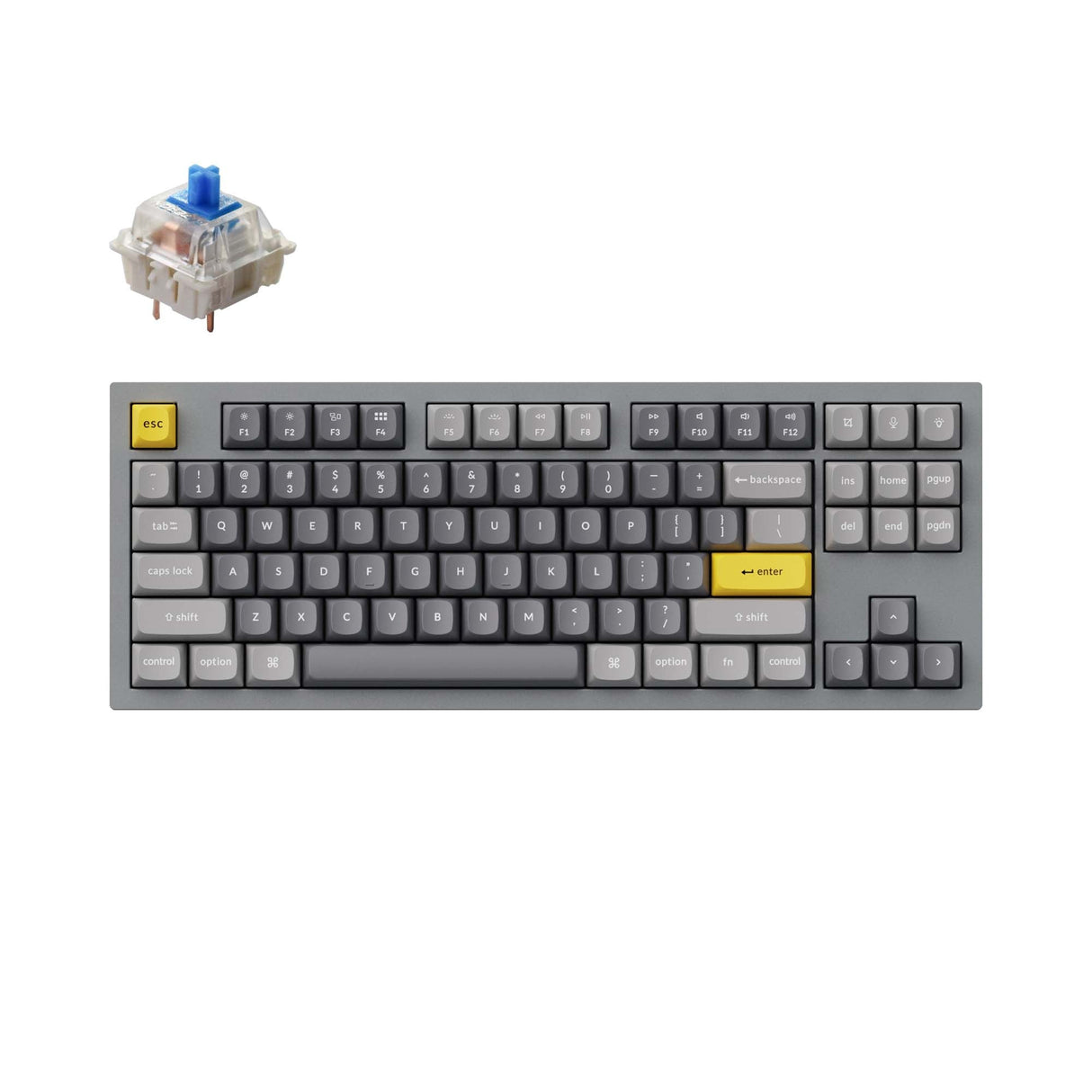 Keychron Q3 QMK Custom Mechanical Keyboard (US ANSI Keyboard)