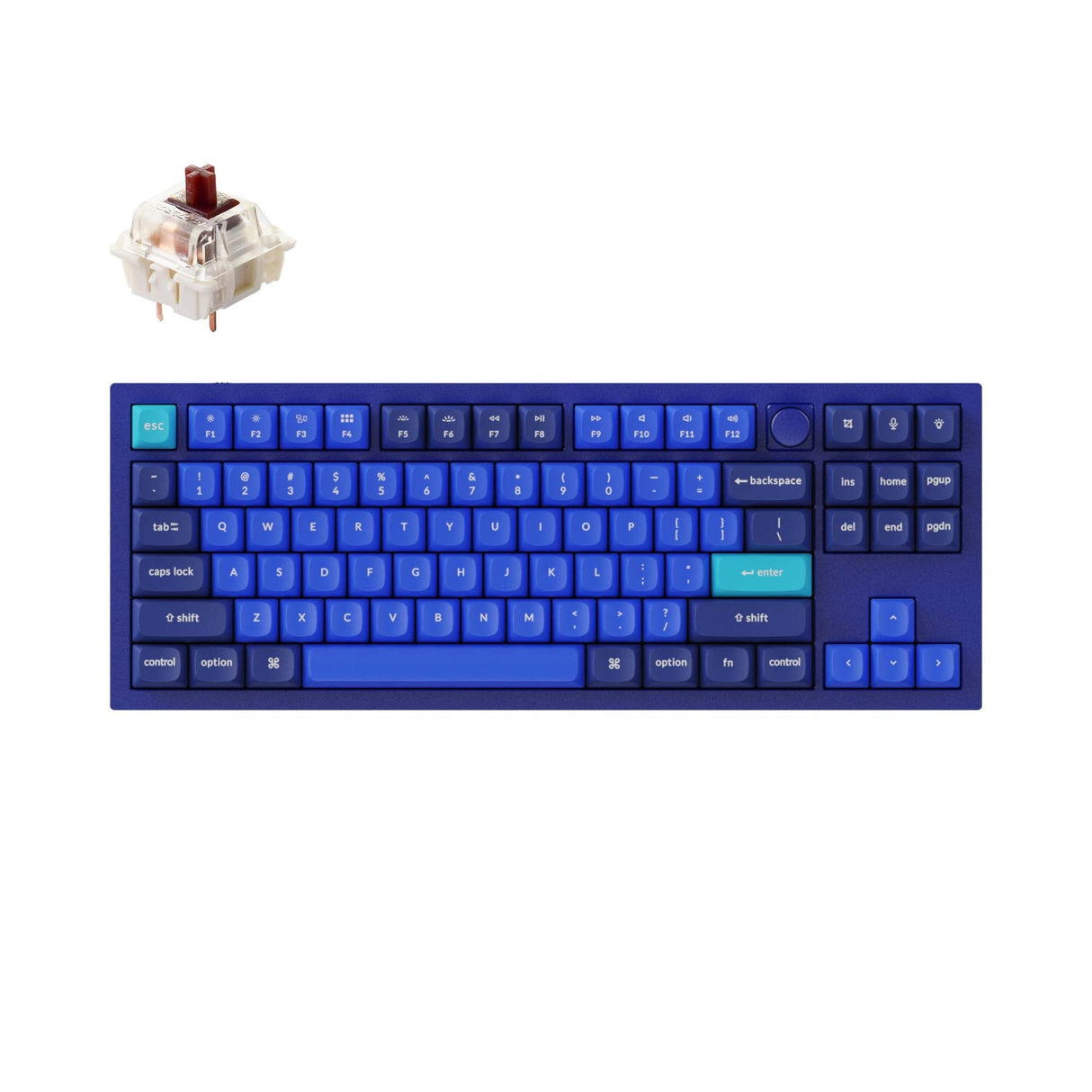 Keychron Q3 QMK Custom Mechanical Keyboard (US ANSI Keyboard)