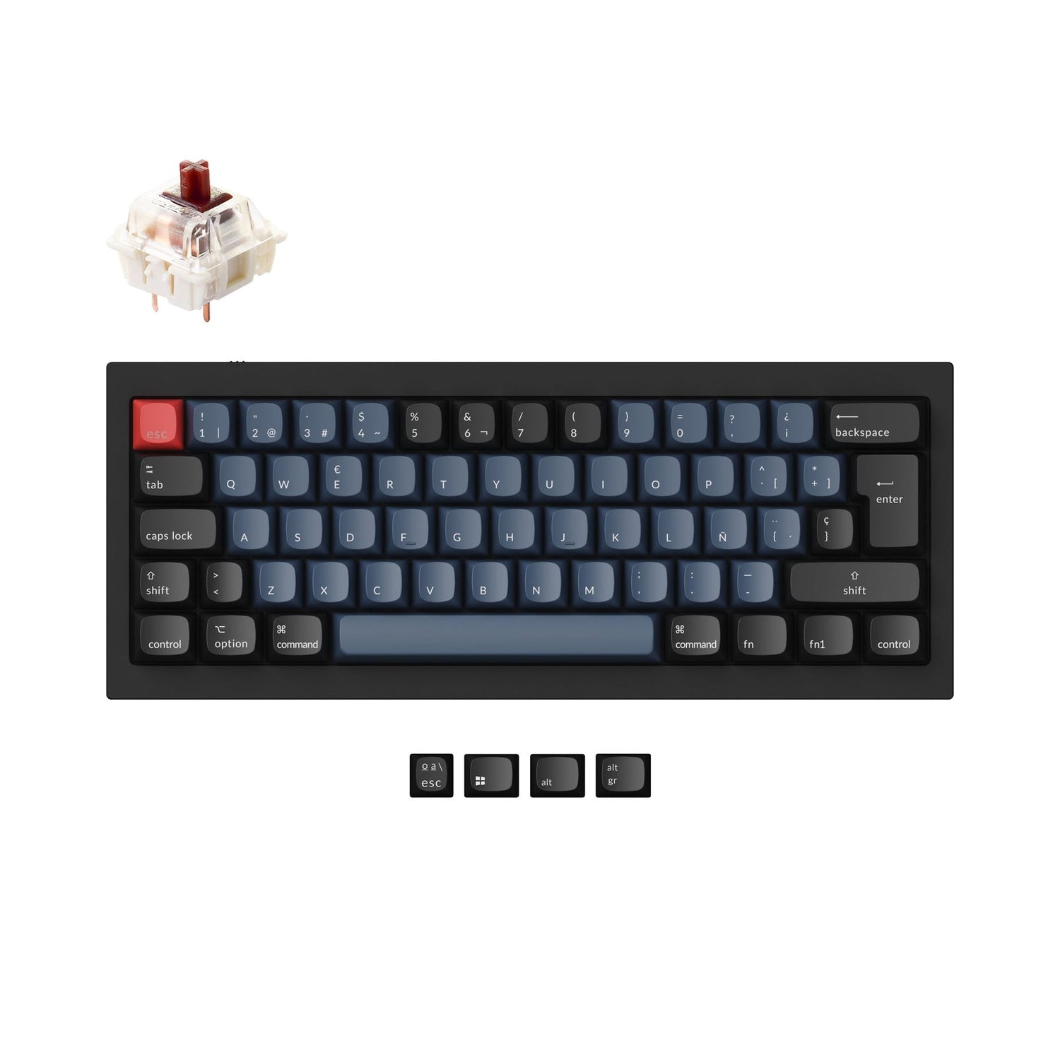 Colección de diseño ISO de teclado mecánico personalizado Keychron Q4 QMK