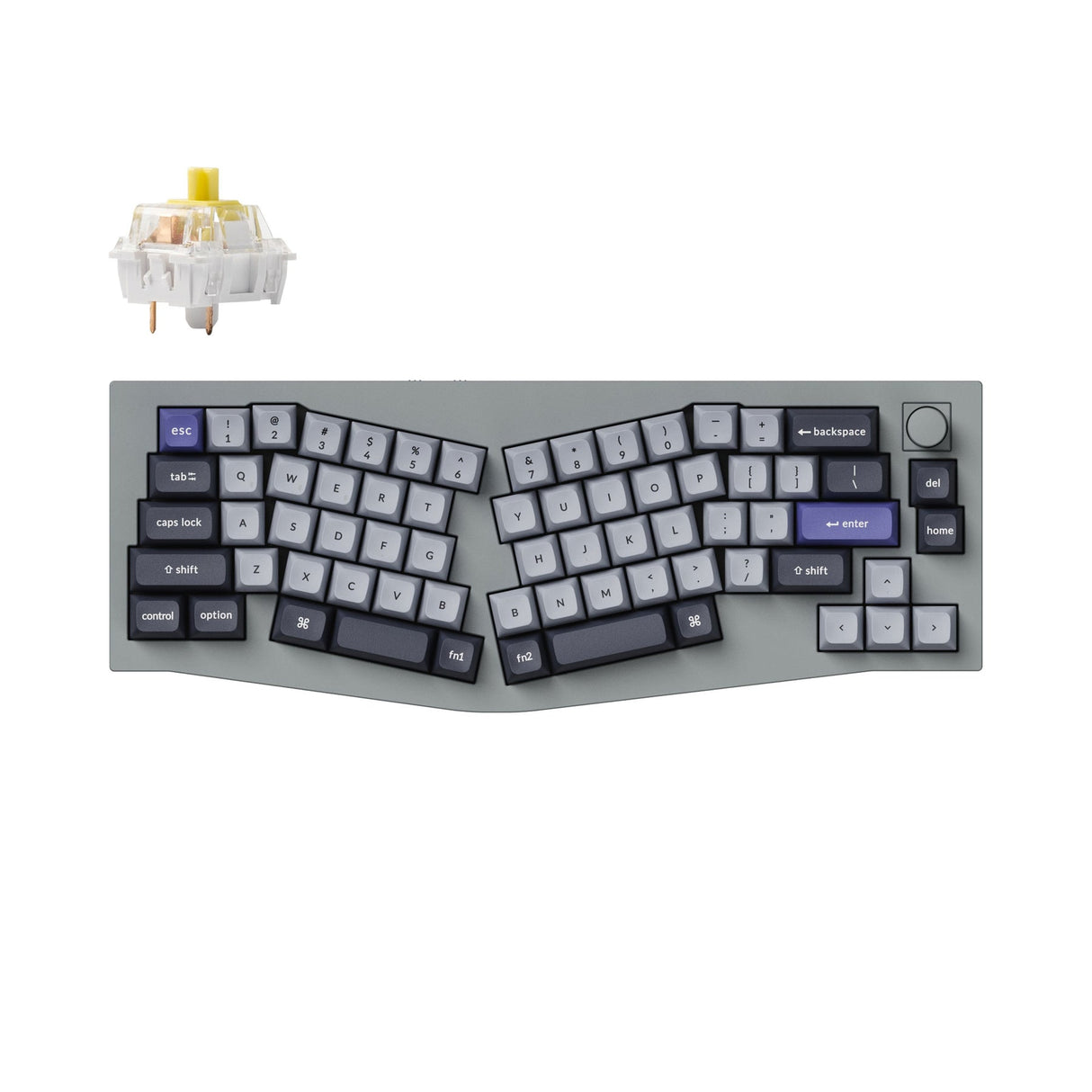 Keychron Q8 Pro (Alice Layout) QMK/VIA Wireless Custom Mechanical Keyboard (US ANSI Keyboard)