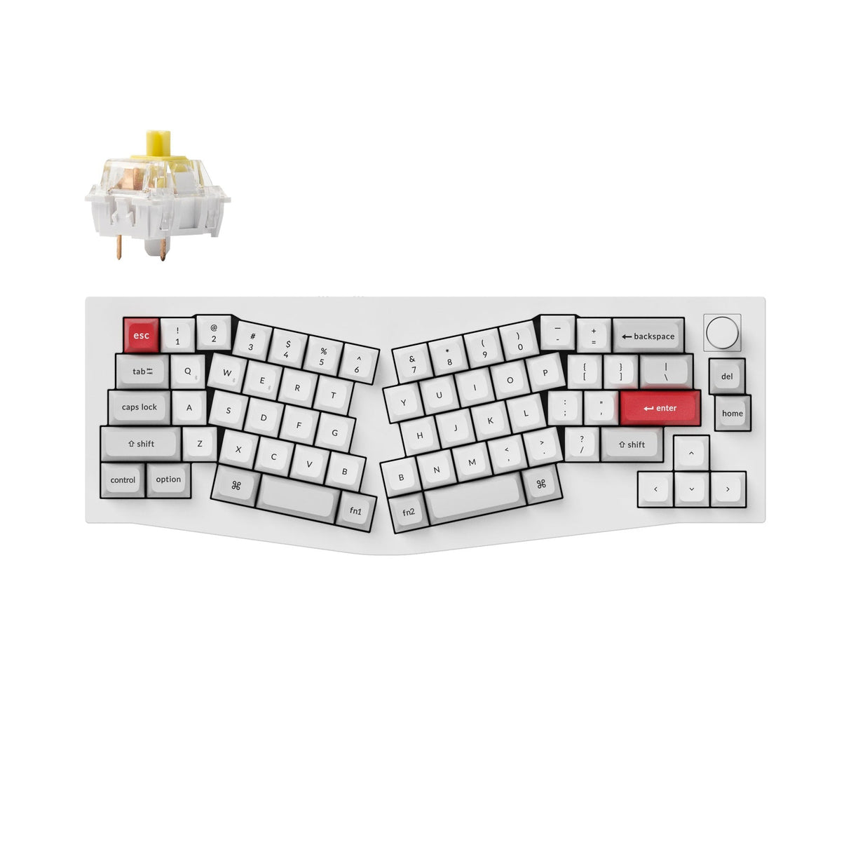 Keychron Q8 Pro (Alice Layout) QMK/VIA Wireless Custom Mechanical Keyboard (US ANSI Keyboard)