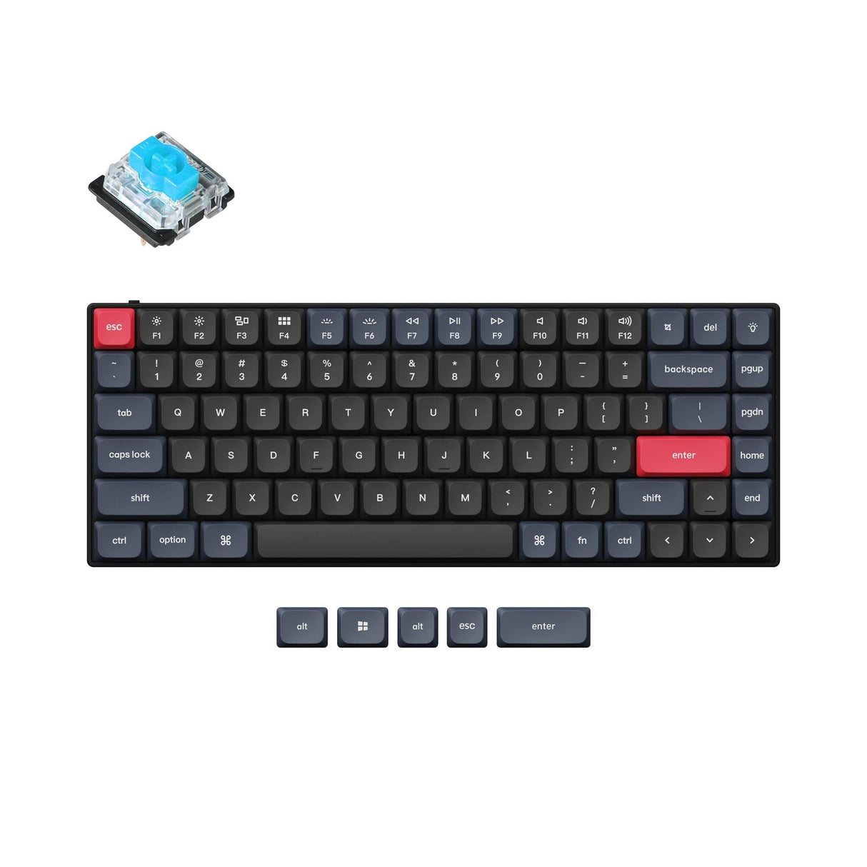 Teclado mecánico personalizado Keychron S1 QMK (teclado ANSI de EE. UU.)