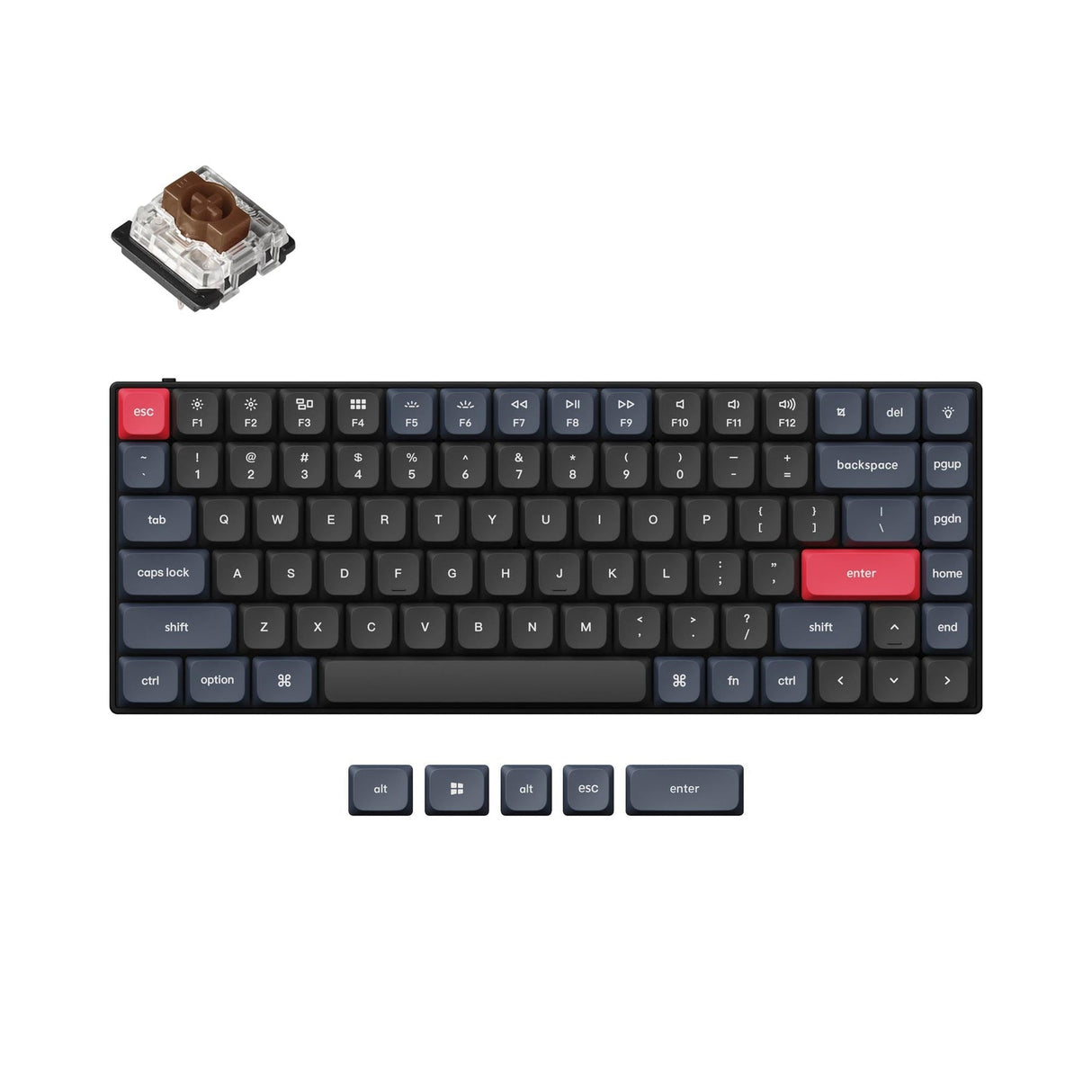 Teclado mecánico personalizado Keychron S1 QMK (teclado ANSI de EE. UU.)