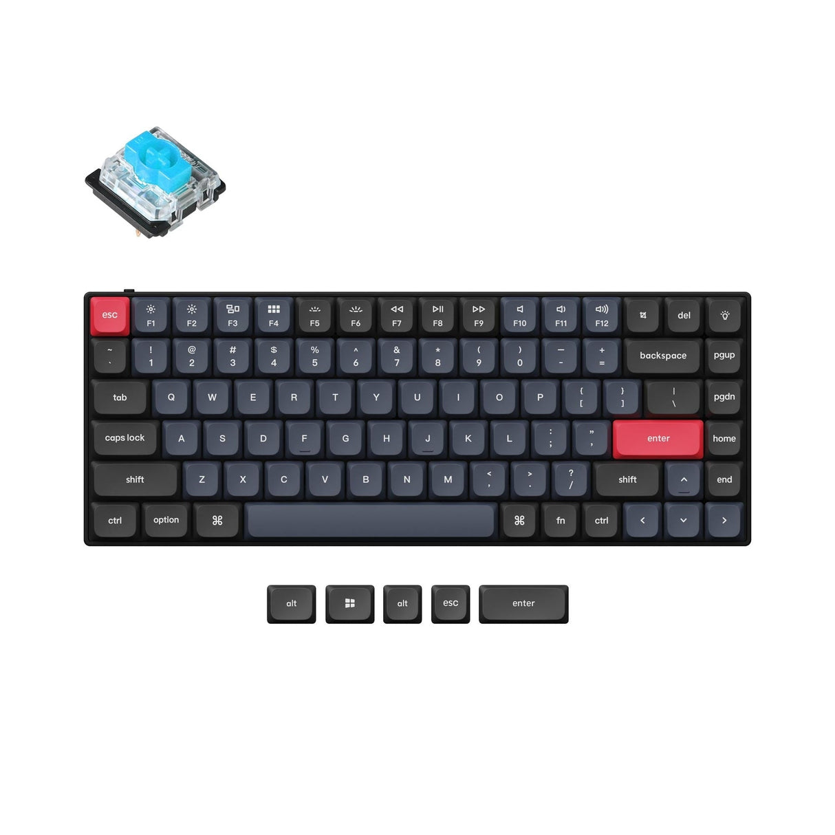 Teclado mecánico personalizado Keychron S1 QMK (teclado ANSI de EE. UU.)