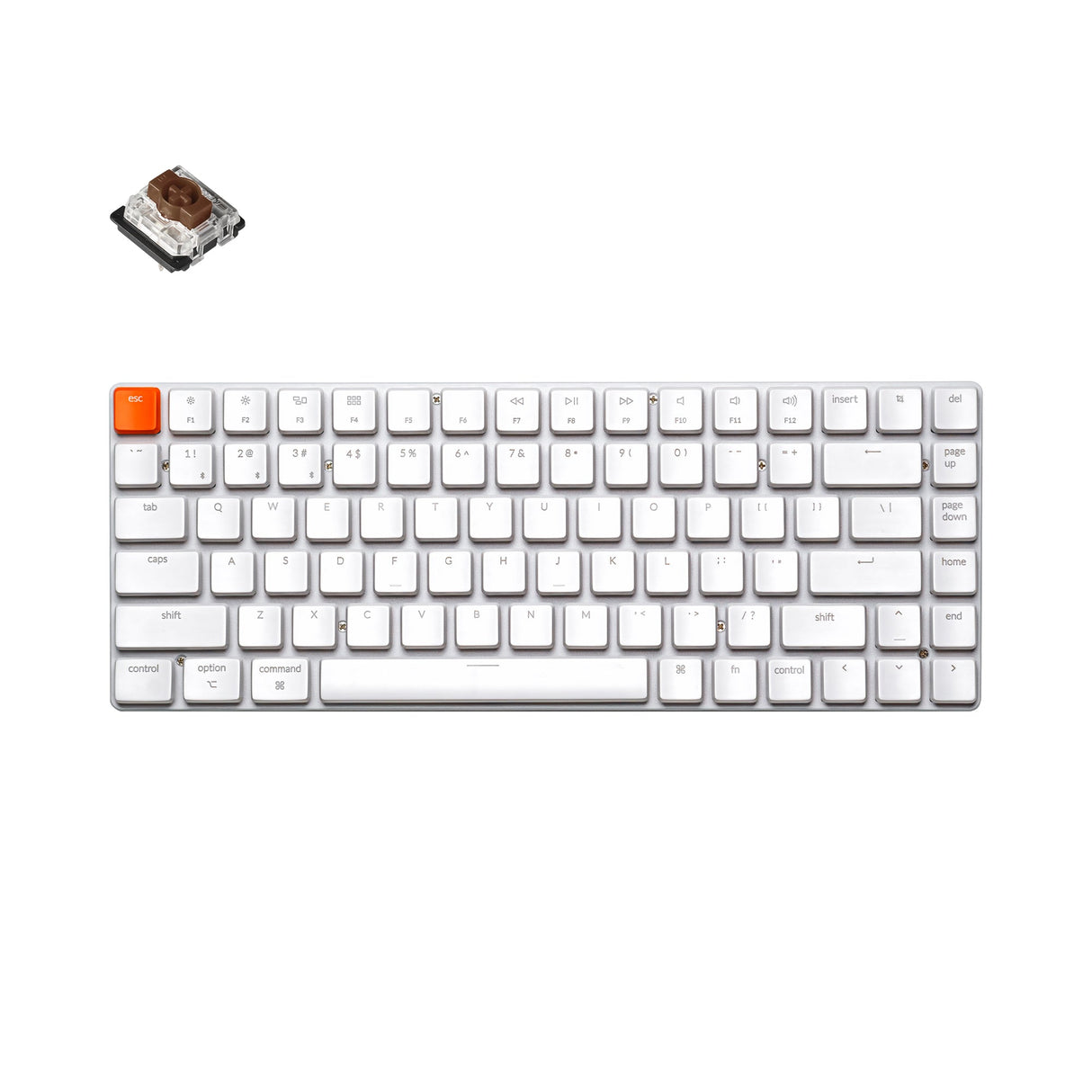 Teclado mecánico inalámbrico ultradelgado sin retroiluminación Keychron K3 (versión 2) (teclado ANSI de EE. UU.)