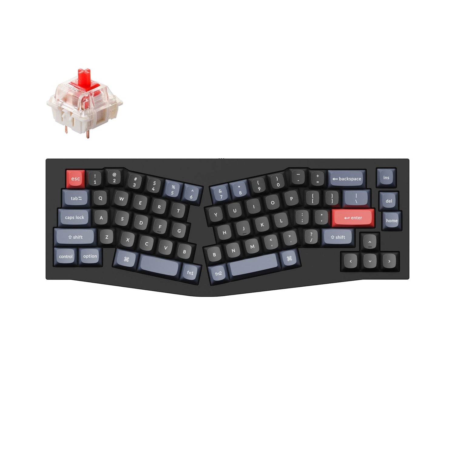 Keychron Q8 (Alice Layout) QMK Custom Mechanical Keyboard (US ANSI Keyboard)