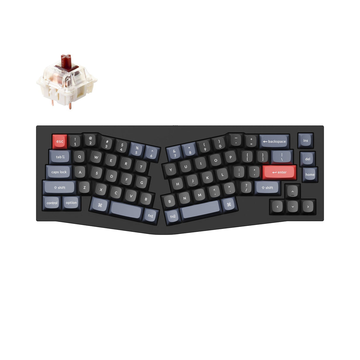 Keychron Q8 (Alice Layout) QMK Custom Mechanical Keyboard (US ANSI Keyboard)