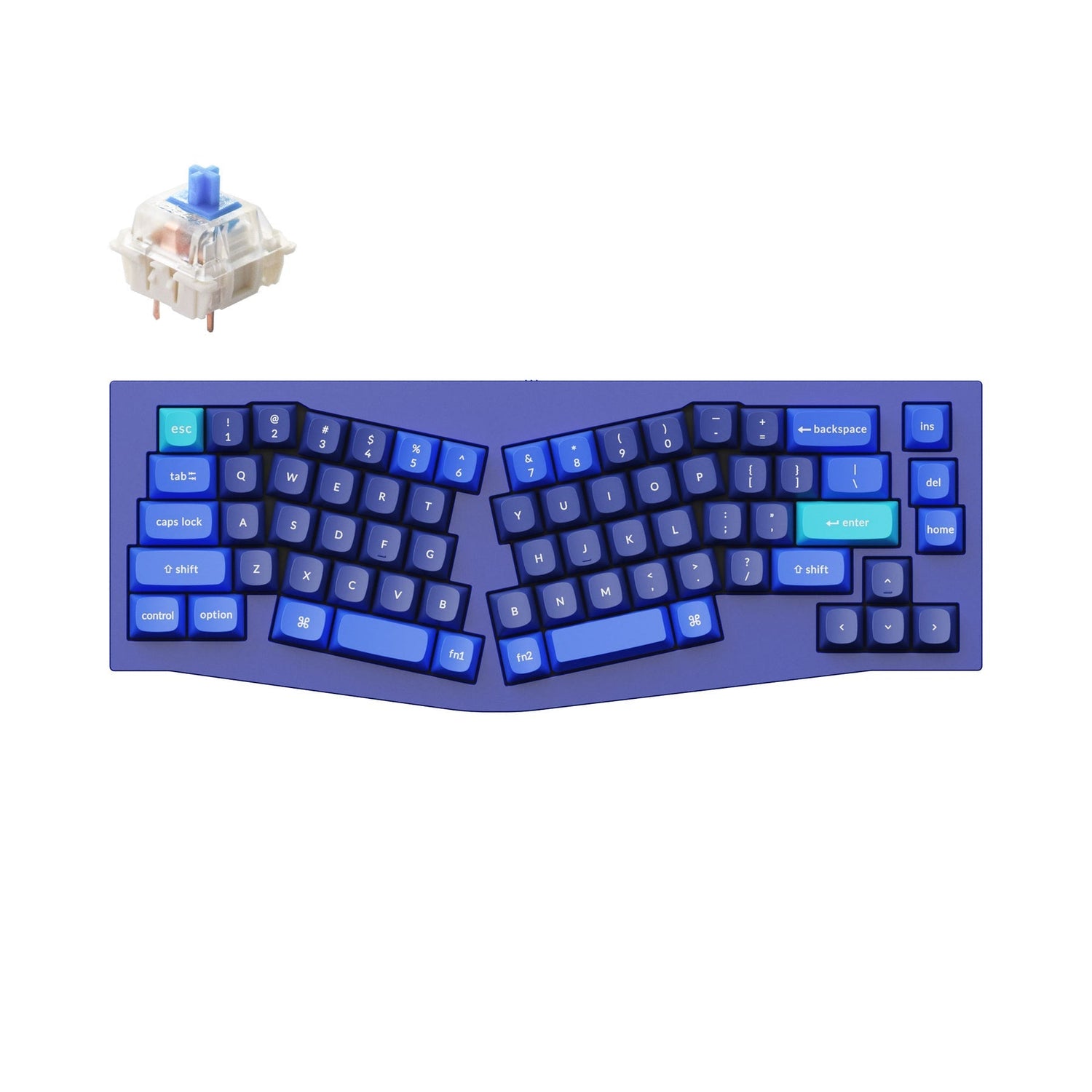 Keychron Q8 (Alice Layout) QMK Custom Mechanical Keyboard (US ANSI Keyboard)