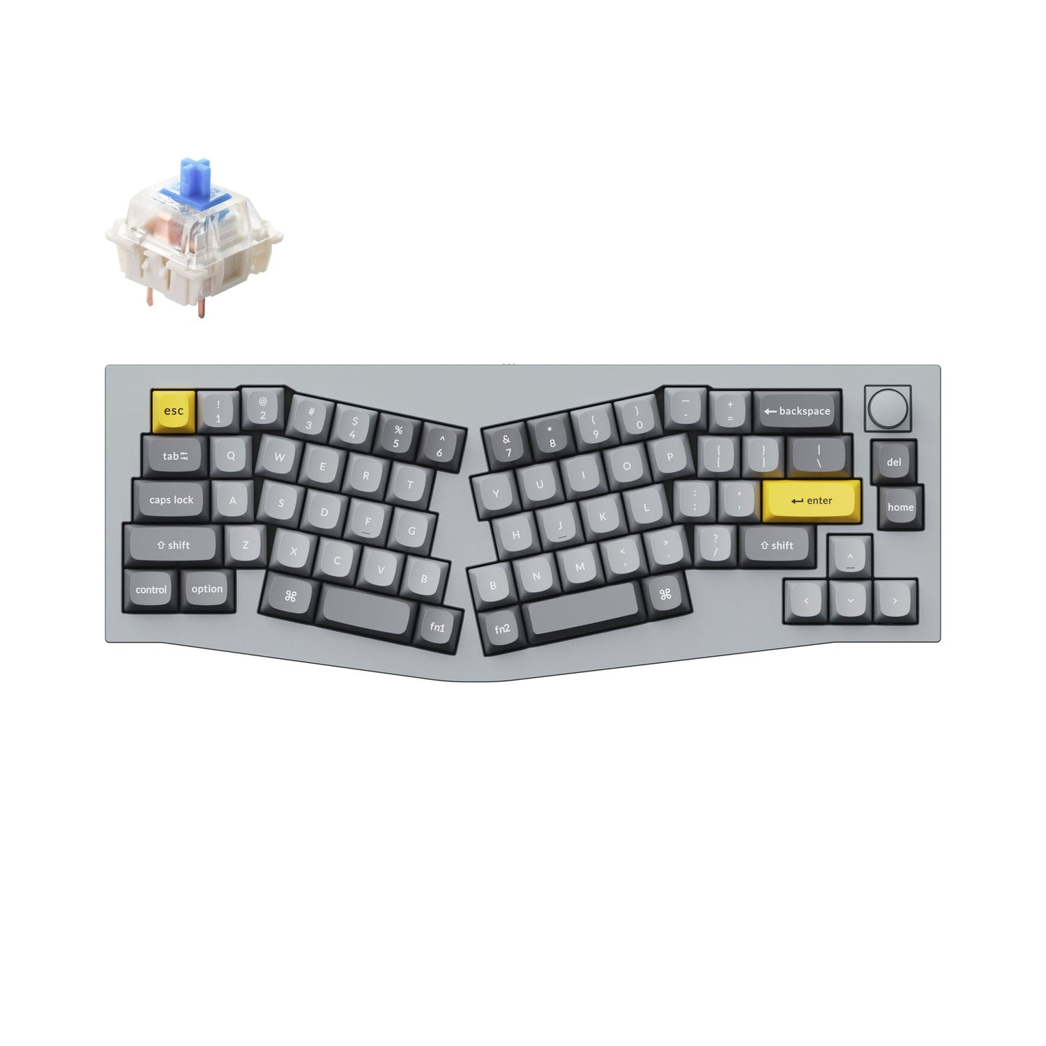 Keychron Q8 (Alice Layout) QMK Custom Mechanical Keyboard (US ANSI Keyboard)
