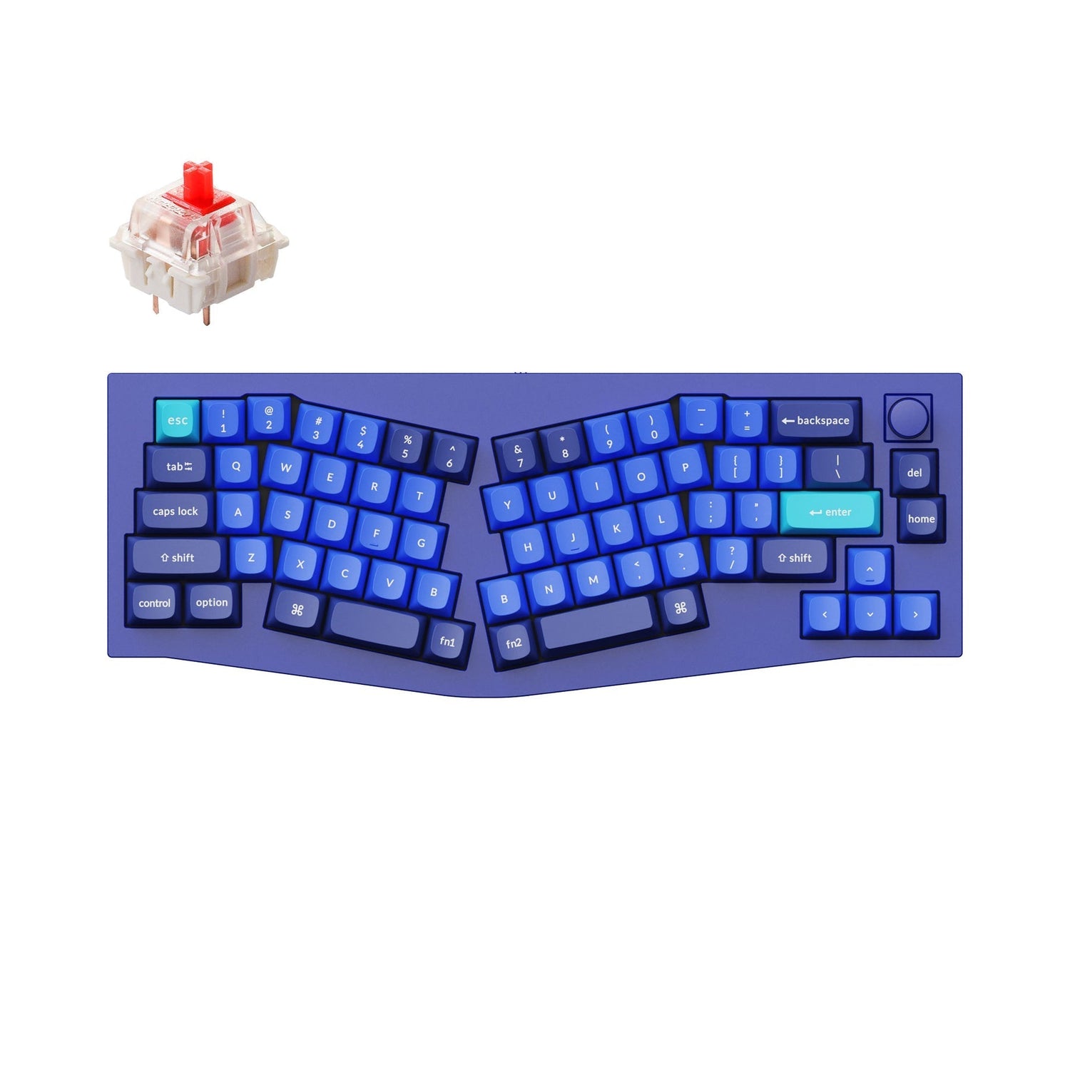 Keychron Q8 (Alice Layout) QMK Custom Mechanical Keyboard (US ANSI Keyboard)