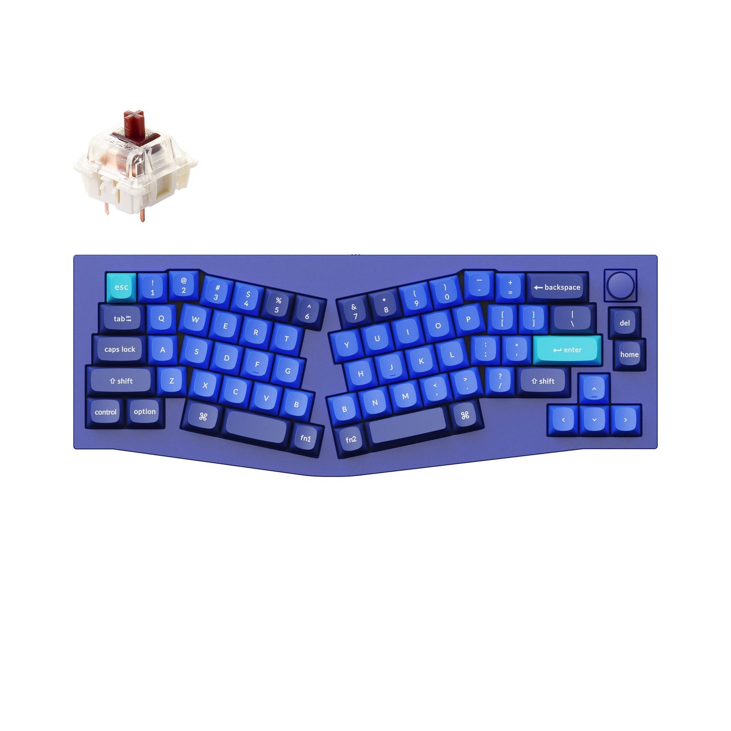 Keychron Q8 (Alice Layout) QMK Custom Mechanical Keyboard (US ANSI Keyboard)