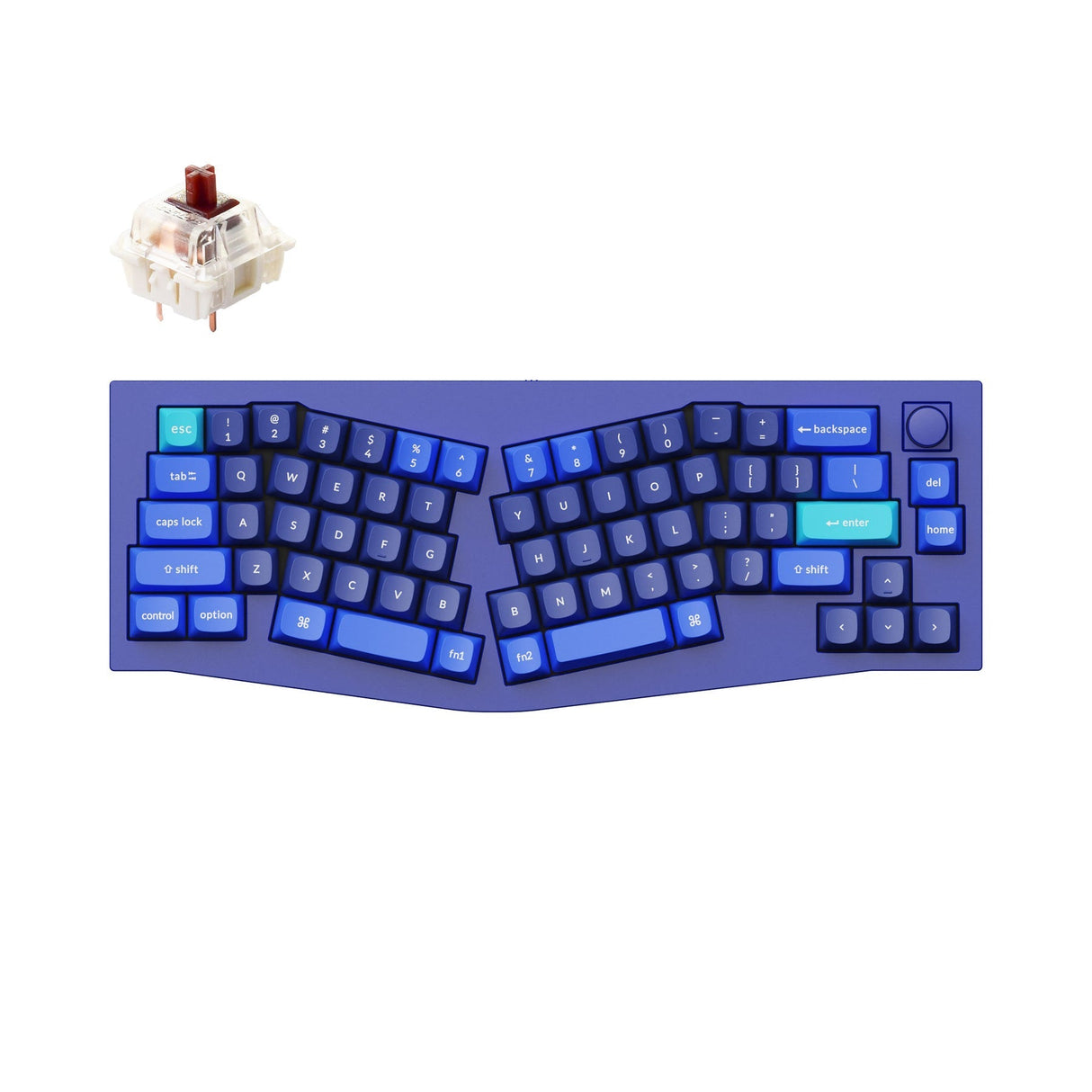 Keychron Q8 (Alice Layout) QMK Custom Mechanical Keyboard (US ANSI Keyboard)