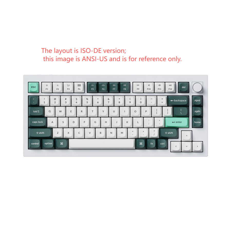 Keychron Q1 HE QMK Teclado Personalizado Inalámbrico Colección de Distribución ISO