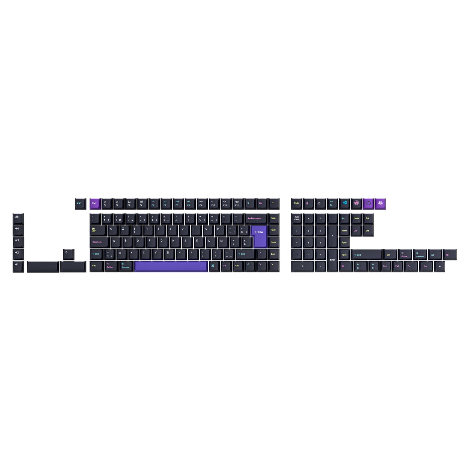 ISO Cherry Profile Dye-Sub PBT Full Set Keycap Set - Developer