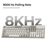 Keychron C2 Pro 8K QMK Teclado Mecánico Personalizado por Cable (Distribución US ANSI)