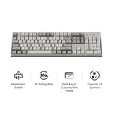 Teclado Mecánico Personalizado Cableado Keychron C2 Pro 8K QMK (Distribución US ANSI)