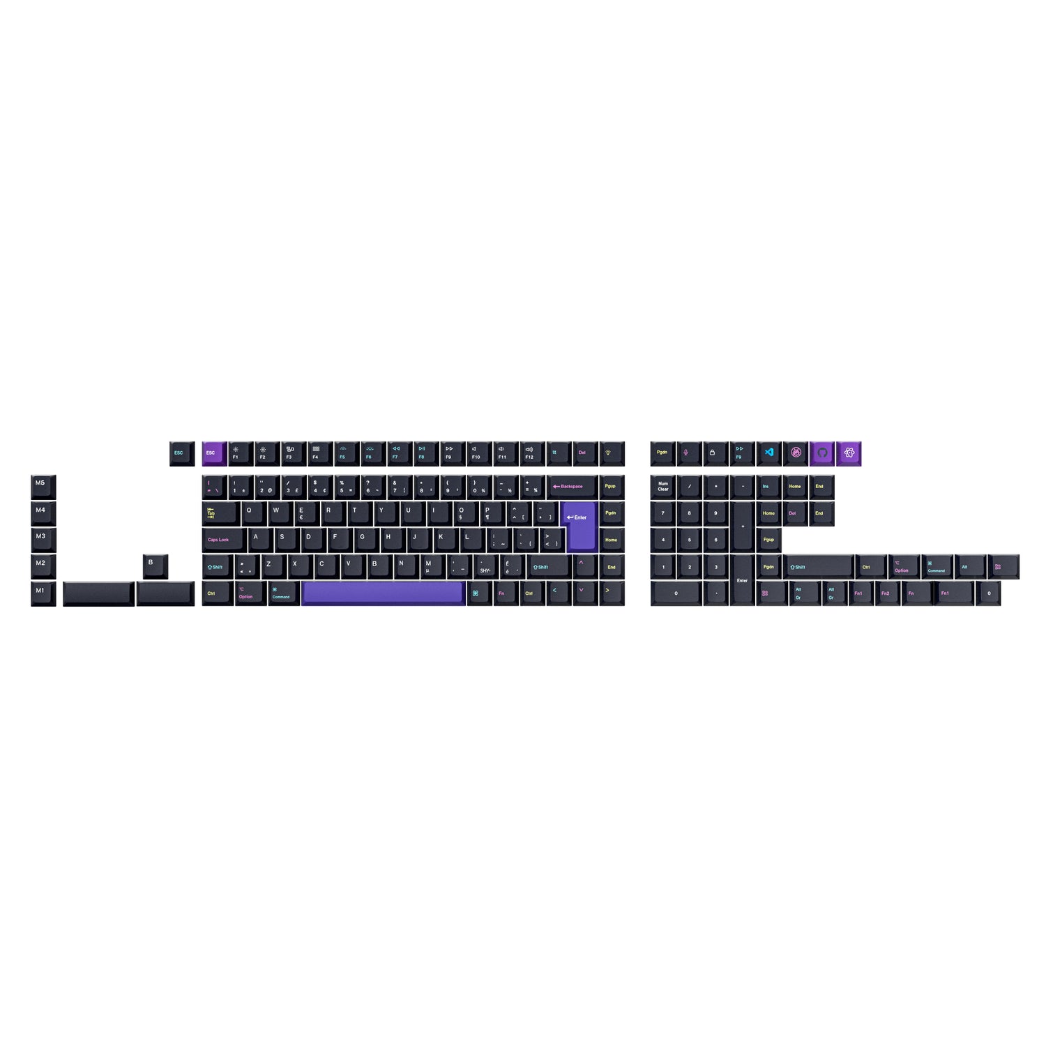 ISO Cherry Profile Dye-Sub PBT Full Set Keycap Set - Developer