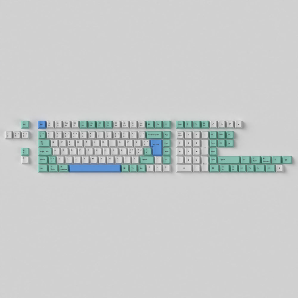 Juego completo de teclas ISO Cherry Profile Dye-Sub PBT - Iceberg