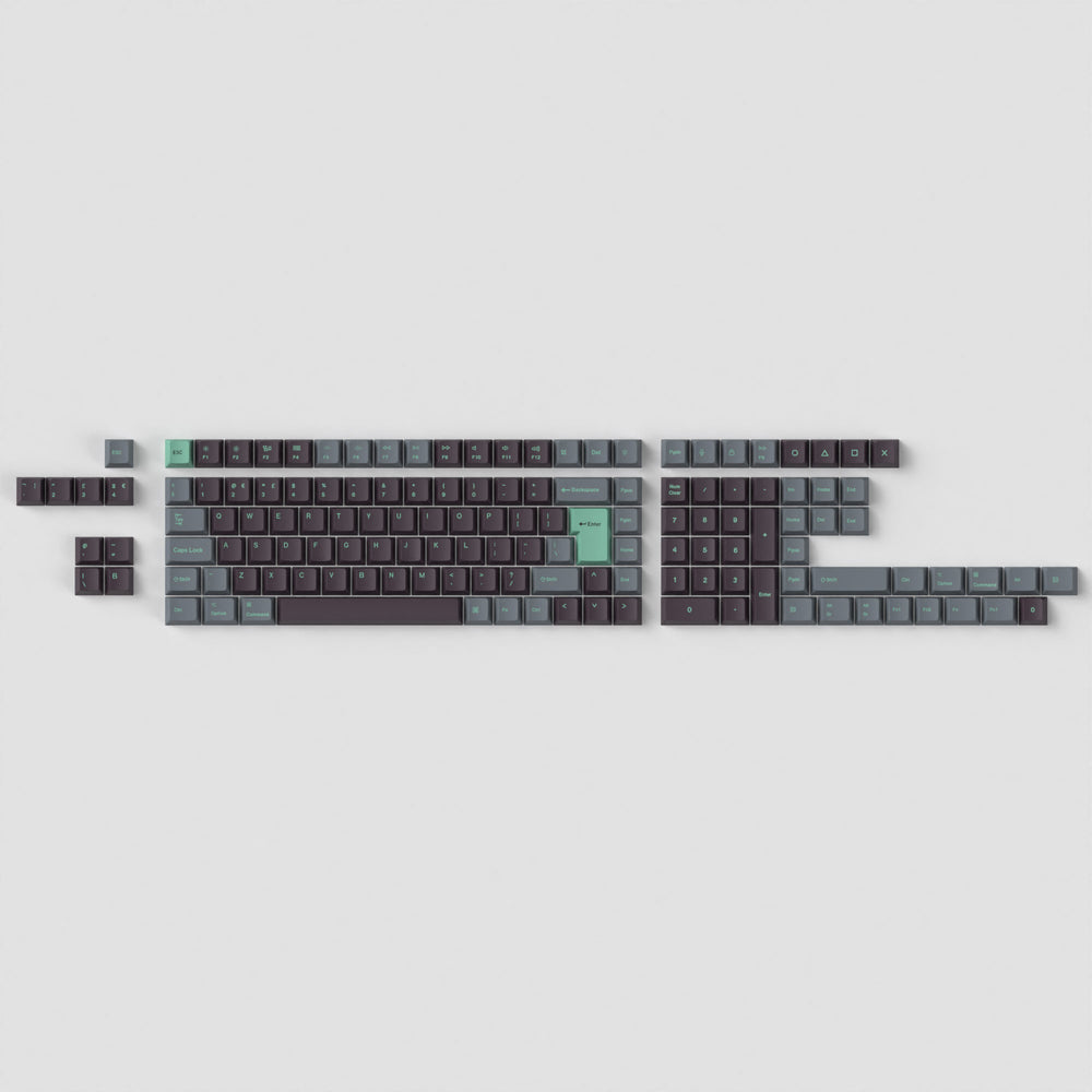 ISO Cherry Profile Dye-Sub PBT Full Set Keycap Set - Hacker Mint