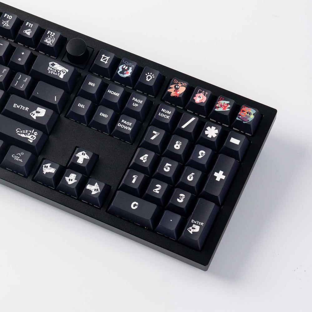 Weirdo Ghost Gang - Juego completo de teclas PBT con perfil de cereza Dye-Sub
