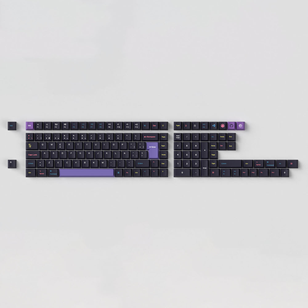 ISO Cherry Profile Dye-Sub PBT Full Set Keycap Set - Developer - Version 2