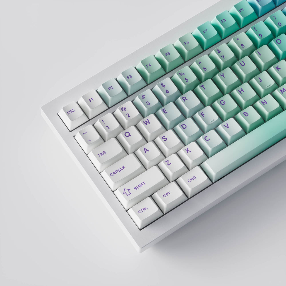 Nube y Nieve - Perfil Cherry Dye-Sub PBT Juego Completo de Keycaps