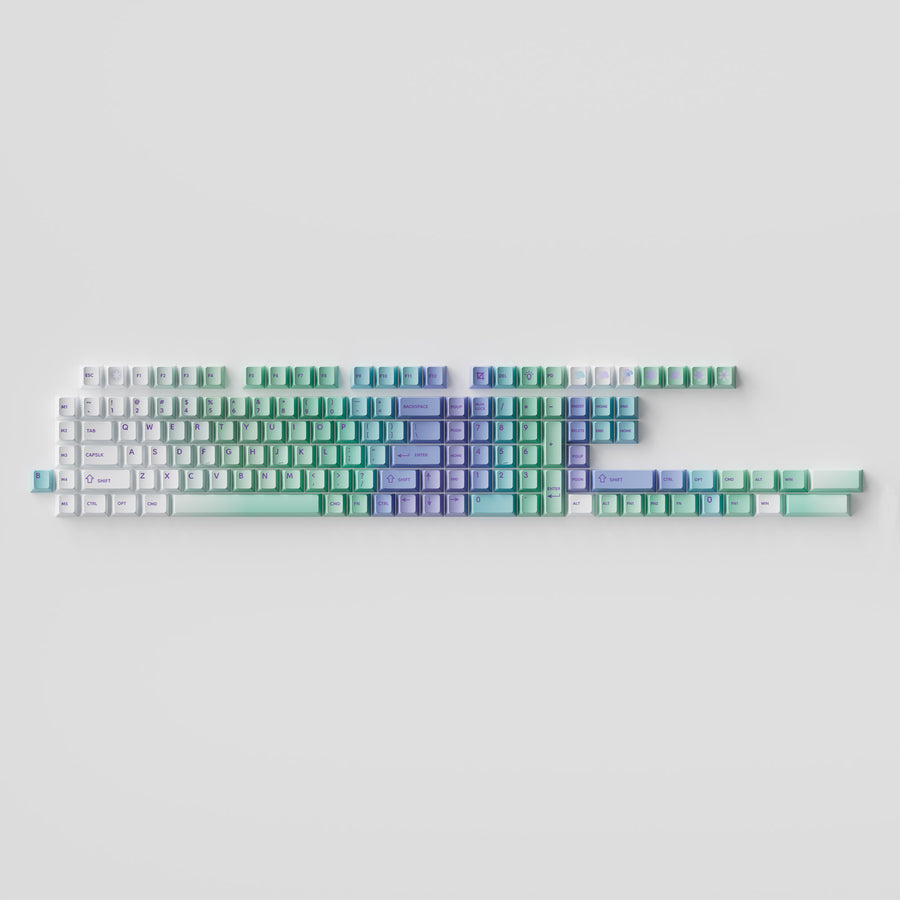 Nube y Nieve - Perfil Cherry Dye-Sub PBT Juego Completo de Keycaps