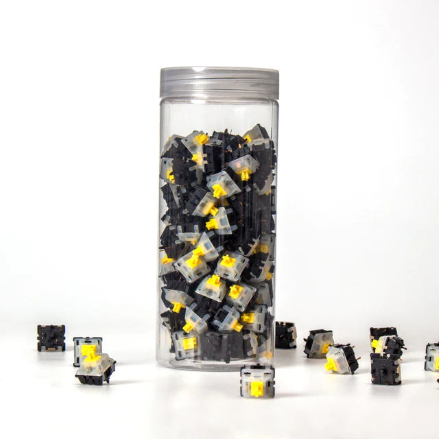 Gateron KS-3X47 Tapa Lechosa Fondo Negro Switch