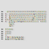 Graffiti Party - Juego completo de teclas Cherry Profile Dye-Sub PBT