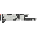 Juego completo de teclas PBT OSA con perfil de sublimación, Layout ISO: blanco y negro