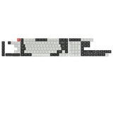Juego completo de teclas PBT OSA con perfil de sublimación, Layout ISO: blanco y negro
