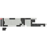 Juego completo de teclas PBT OSA con perfil de sublimación, Layout ISO: blanco y negro