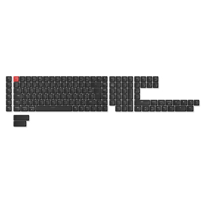 Juego completo de keycaps ABS LSA perfil bajo ISO con brillo a través - Negro