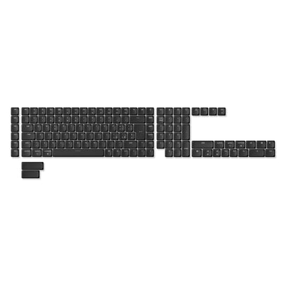 Juego completo de keycaps ABS LSA perfil bajo ISO con brillo a través - Negro