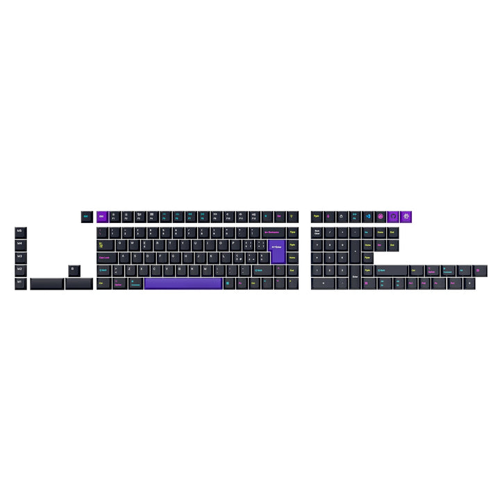ISO Cherry Profile Dye-Sub PBT Full Set Keycap Set - Developer - Version 2