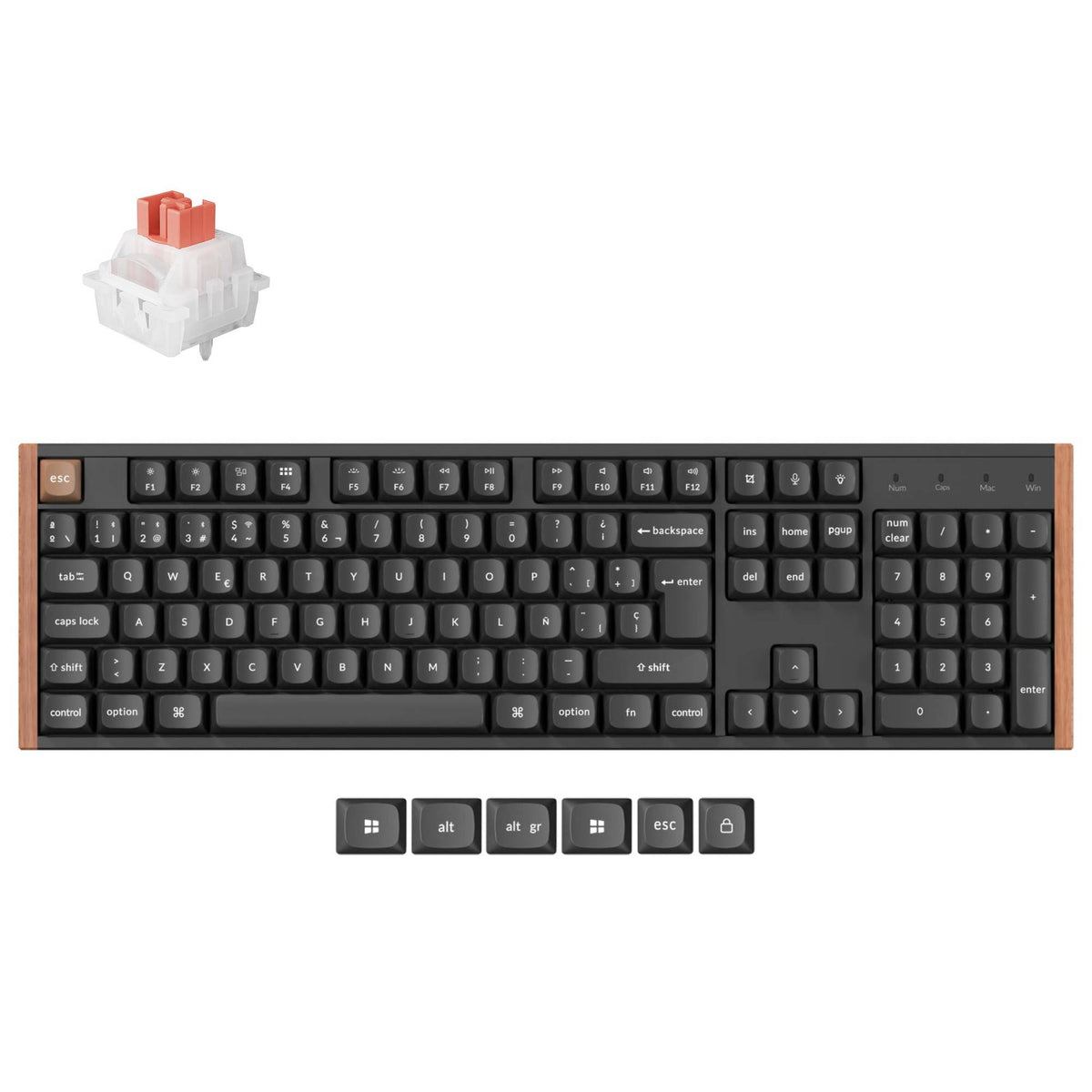 Teclado Personalizado Inalámbrico con interruptores Magnéticos Keychron K10 HE - Colección de Distribución ISO