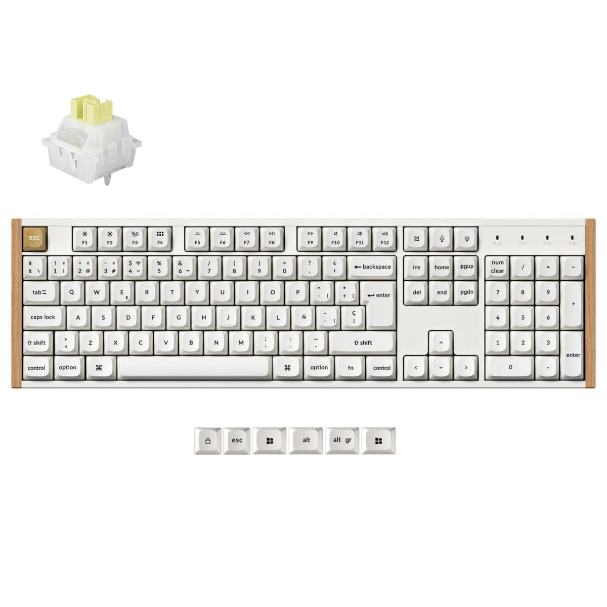 Teclado Personalizado Inalámbrico con interruptores Magnéticos Keychron K10 HE - Colección de Distribución ISO