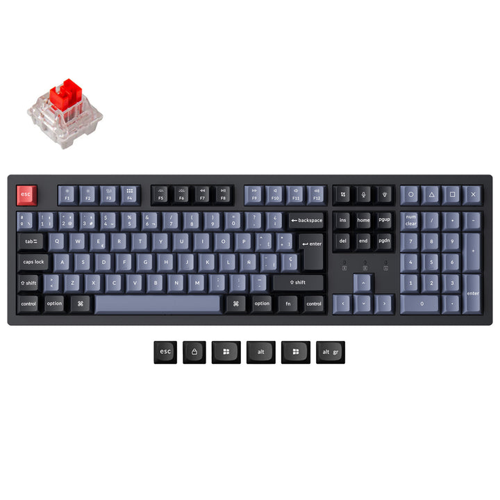 Teclado mecánico inalámbrico Keychron K10 Pro QMK/VIA colección con distribución ISO
