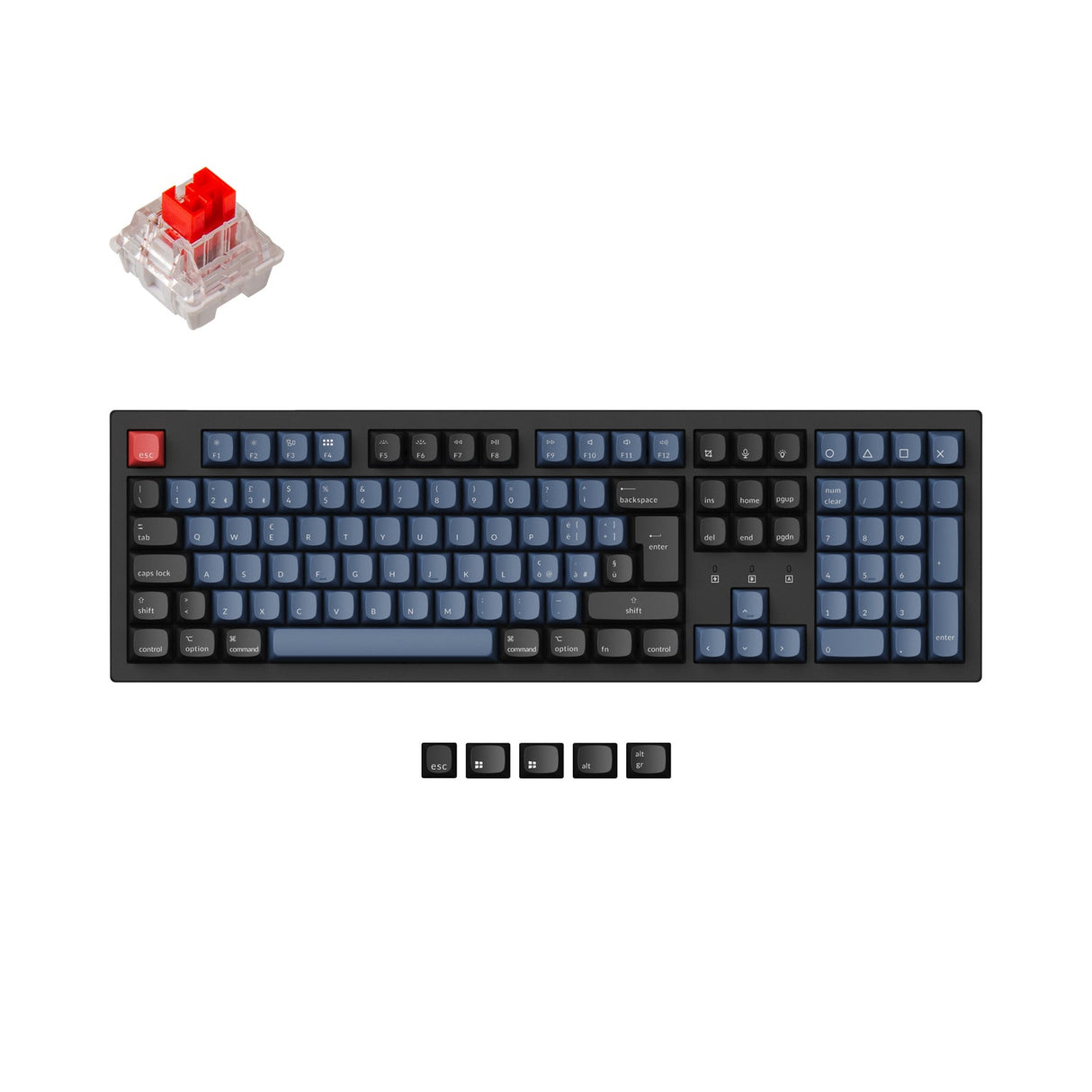 Colección de diseño ISO del teclado mecánico inalámbrico Keychron K10 Pro QMK/VIA