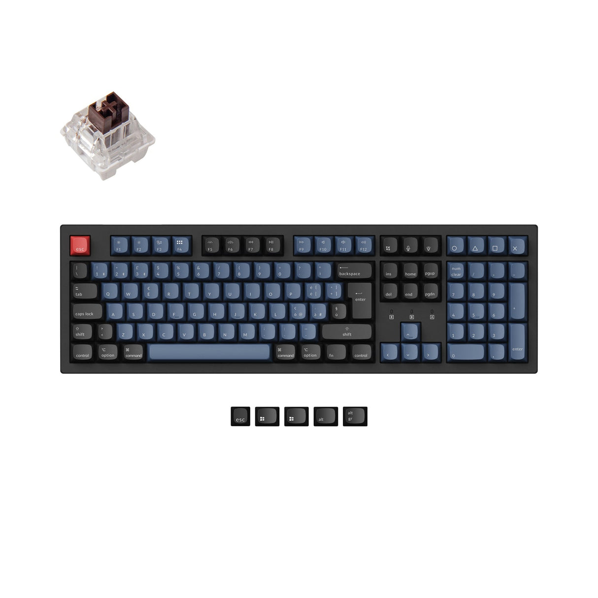 Colección de diseño ISO del teclado mecánico inalámbrico Keychron K10 Pro QMK/VIA