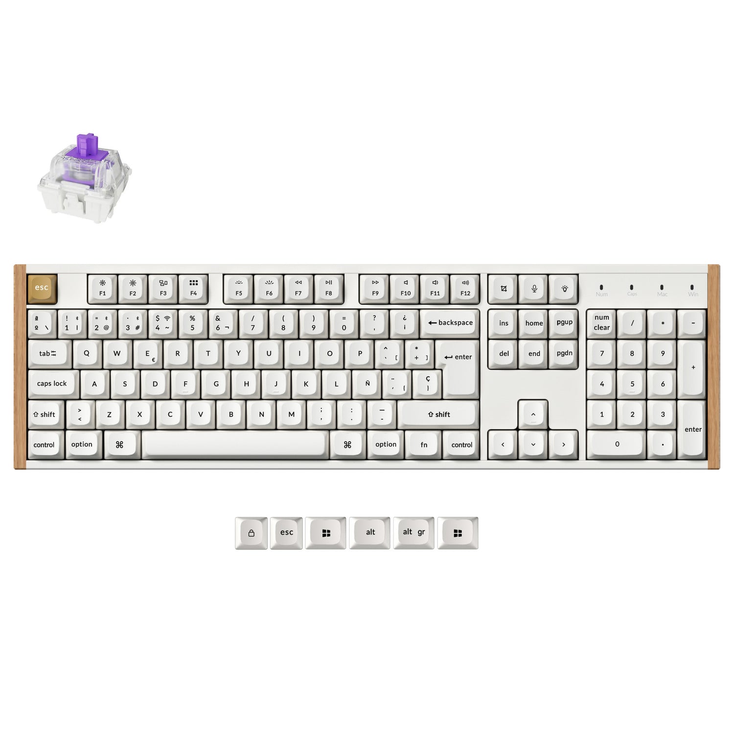 Teclado personalizado Keychron K10 HE inalámbrico con Switch magnético colección con distribución ISO