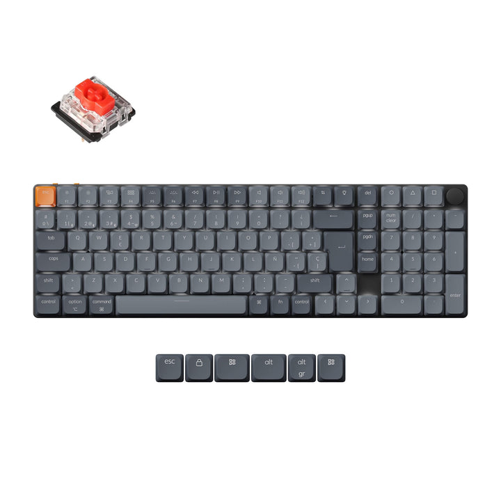Teclado Mecánico Personalizado Inalámbrico Keychron K17 Max QMK Colección de Distribución ISO
