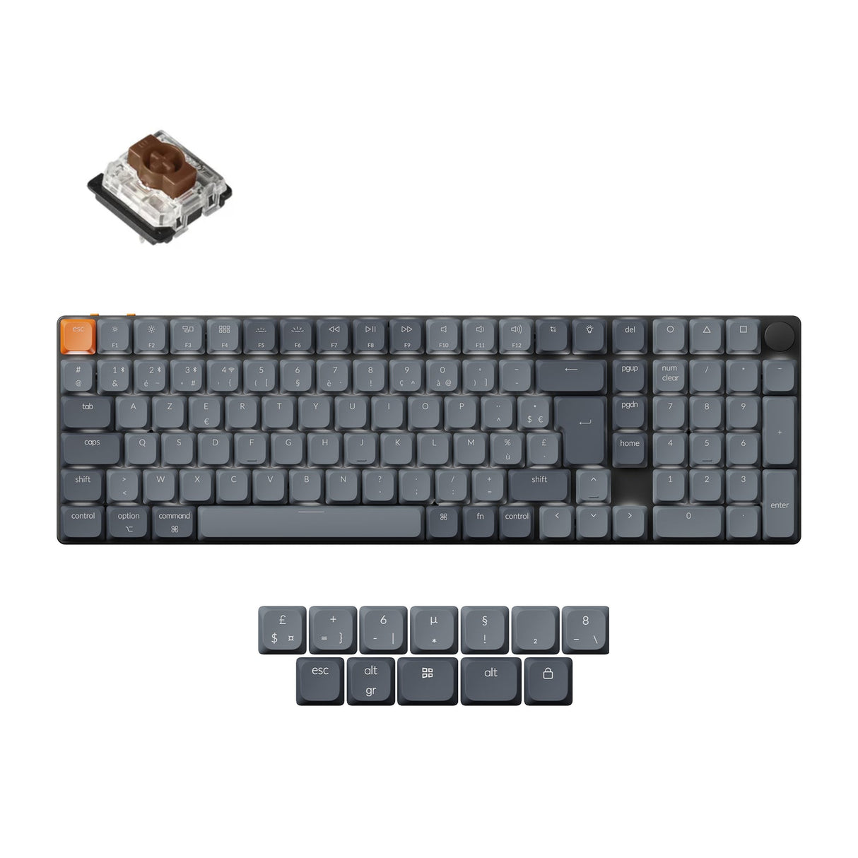 Keychron K17 Max QMK Teclado Mecánico Personalizado Inalámbrico Colección de Diseño ISO
